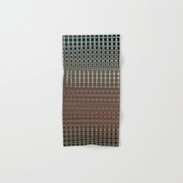 Checkered Brown Tones Abstract Hand & Bath Towel