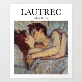 Lautrec - In Bed, The Kiss Art Print