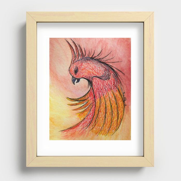 Rising Fire Recessed Framed Print