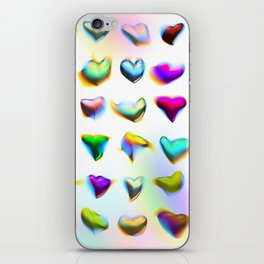 Distorted Hearts iPhone Skin