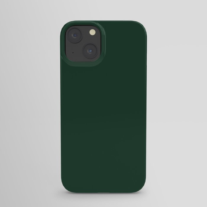 Dark Green Solid Color iPhone Case