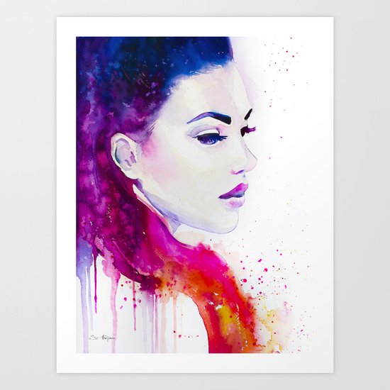 Color illusions Art Print