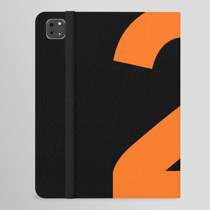 Number 2 (Orange & Black) iPad Folio Case