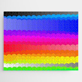 Rainbow and white S28 Jigsaw Puzzle