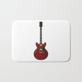 Hollow Body Guitar Bath Mat | 3Dmodel, Musicalinstrument, Graphicdesign, Es350, Sixstring, Wood, Electric, Red, Guitar, Hollowbody 