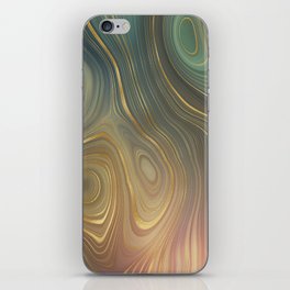 Gold Abstract Agate 12 iPhone Skin