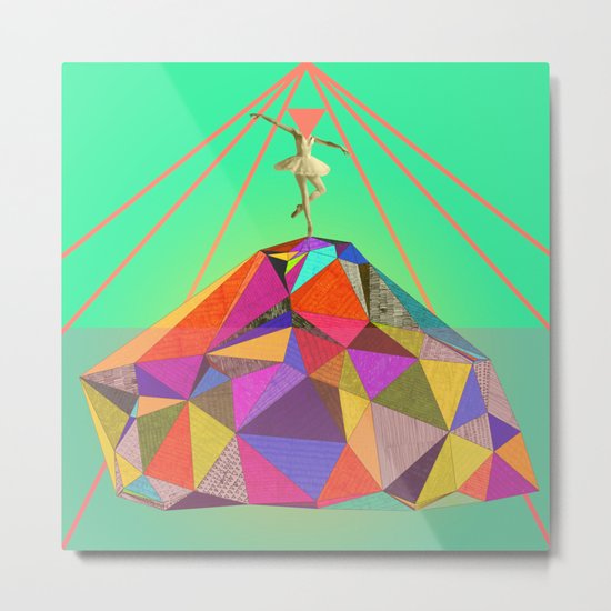 the dancer who could bring colors to the whitest iceberg Metal Print