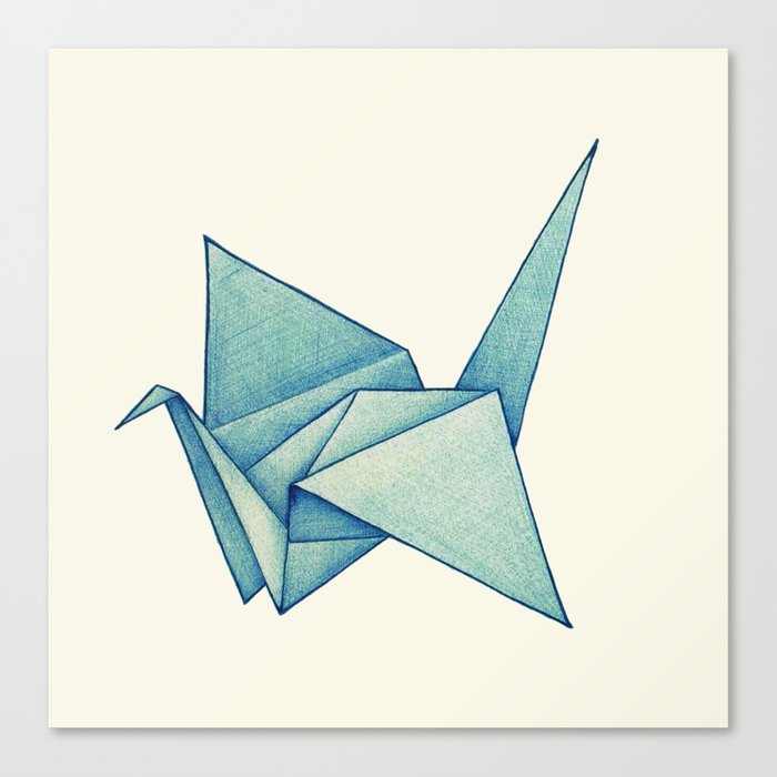 High Hopes | Origami Crane Canvas Print