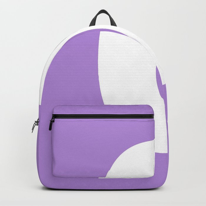 0 (White & Lavender Number) Backpack