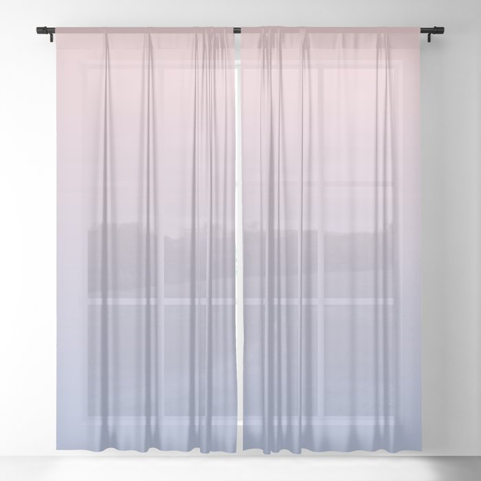 Ombre | Color Gradients | Gradient | Rose Quartz | Serenity | Colors of the Year 2016 | Sheer Curtain