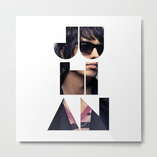 Julian Casablancas The Strokes Font Sunglasses Metal Print