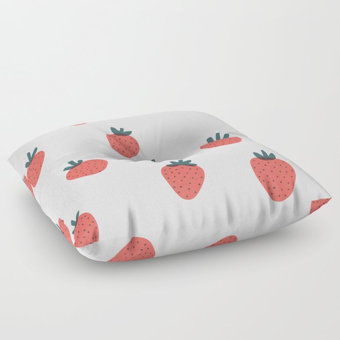 Strawberries Floor Pillow