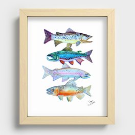 Trout Recessed Framed Print
