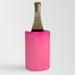 Watercolor hot pink Wine Chiller