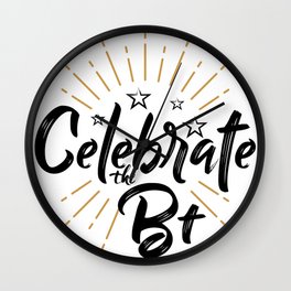 Celebrate the B+ Wall Clock | Typography, Graphicdesign 