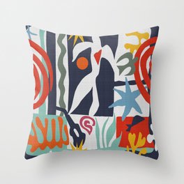Inspired to Matisse Throw Pillow