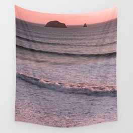 Summer Sunset - Ocean Beach Landscape Wall Tapestry