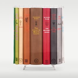 Horror Classics Custom Book  Shower Curtain