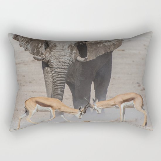 Elephant Safari Rectangular Pillow