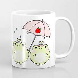 Strawberry Frog Rain Coffee Mug