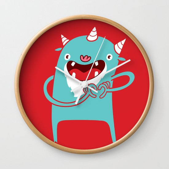 Monster Hearts You! Wall Clock