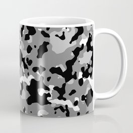 Black and Gray Camouflage Mug