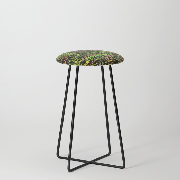 yellow and green ink marks hand-drawn collection Counter Stool