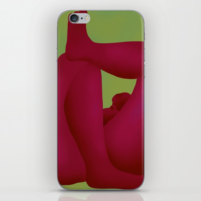Figurative art - Nude in red iPhone Skin