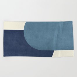 Halfmoon Colorblock - Blue Beach Towel