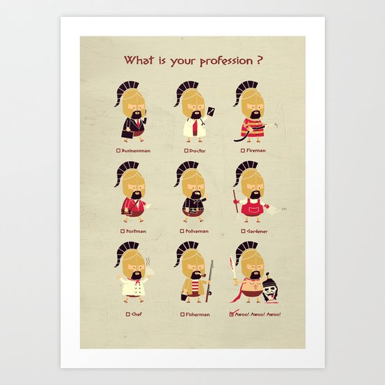 Spartan Career Test Art Print