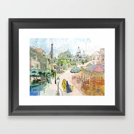 Madeline Montmartre colored Framed Art Print