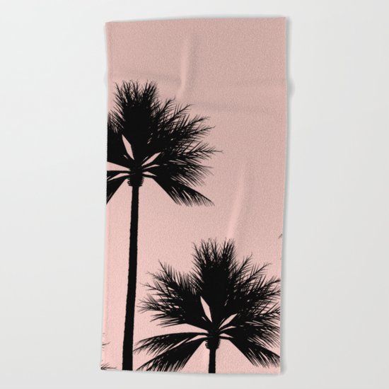 Midnight Palm Beach Towel