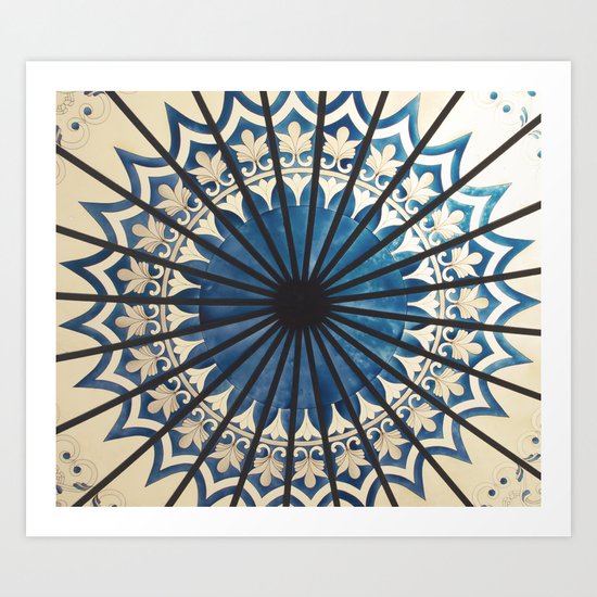 Blue orient Art Print