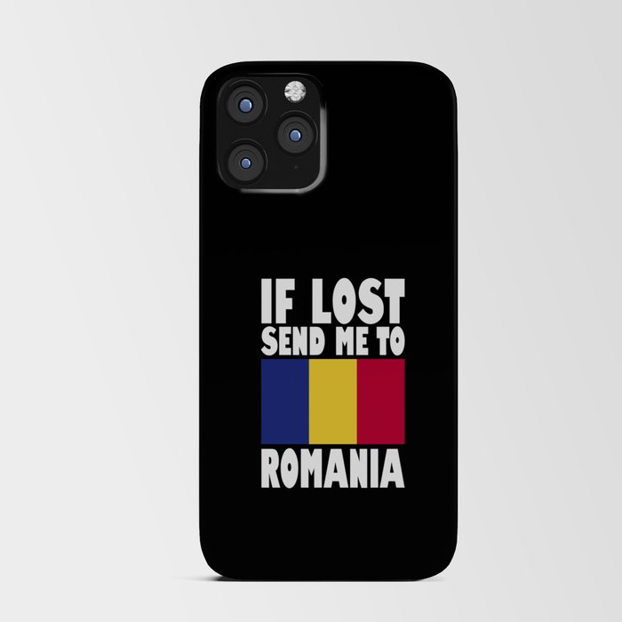 Romania Flag Saying iPhone Card Case