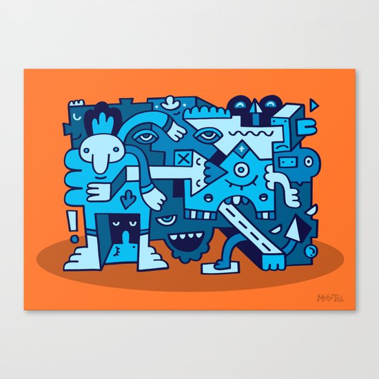 Acidic Auntie Ange Canvas Print