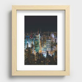 Colorful New York City Skyline | Photography in NYC Recessed Framed Print