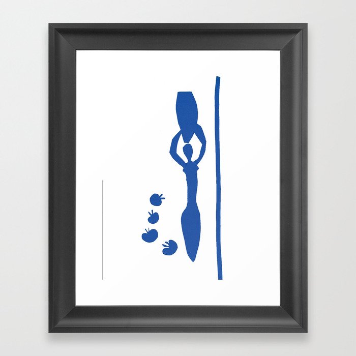 henri matisse woman with amphora and grenades Framed Art Print