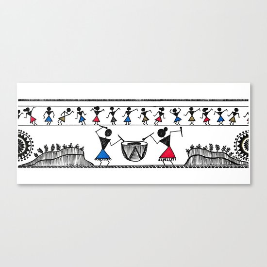 dancing warli figures