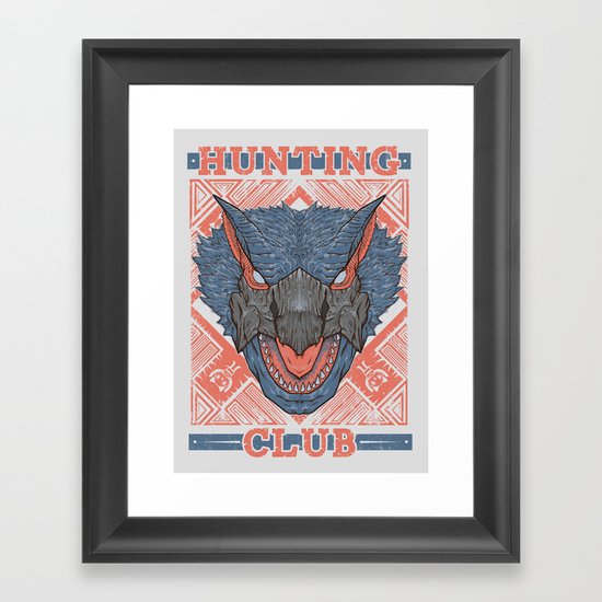 Hunting Club: Nargacuga Framed Art Print