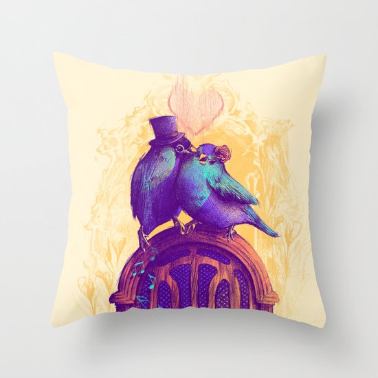 LISTEN TO THE SONG Throw Pillow