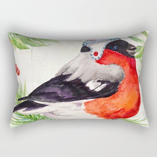 Winter animal #2 Rectangular Pillow