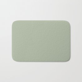 Light Gray-Green Solid Color Pantone Laurel Green 15-6313 TCX Shades of Green Hues Bath Mat