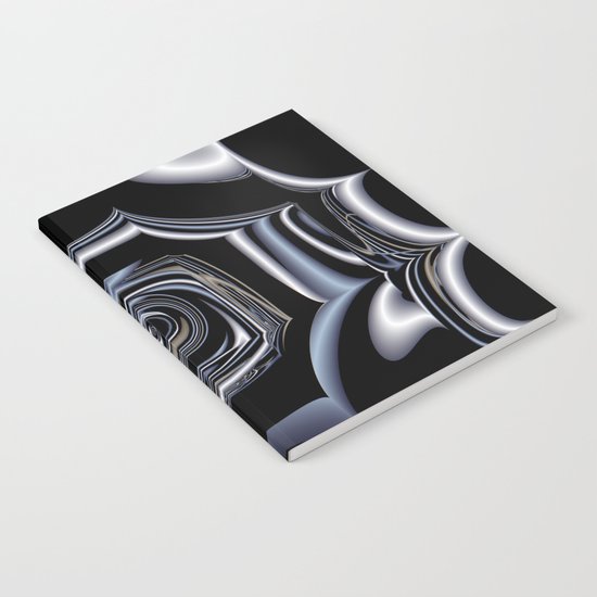 TGS Fractal Abstract in Winter Notebook