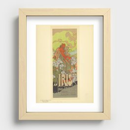 Vintage Art Nouveau poster art Recessed Framed Print