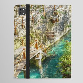 Mexico Photography - Cool Park With Clear Water iPad Folio Case
