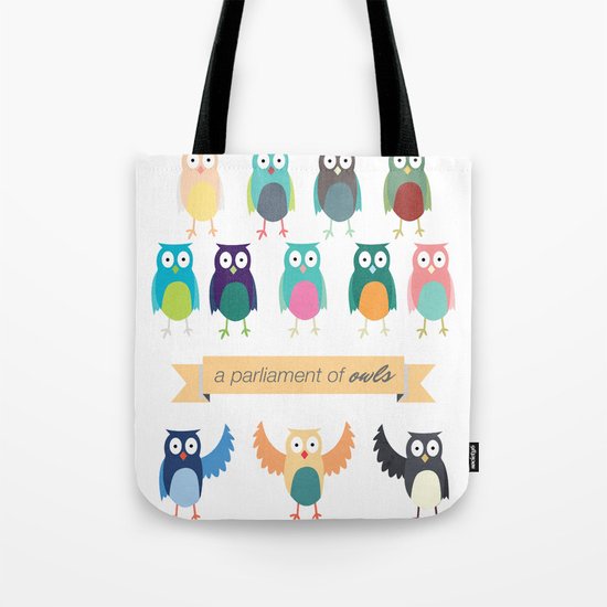 A Parliament of Owls Tote Bag