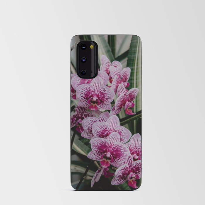 Pink Flowers in the garden Android Card Case