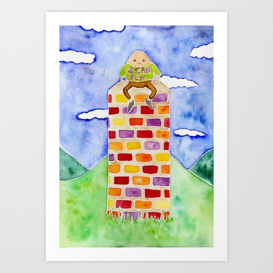 Humpty Dumpty - Before The Fall Art Print