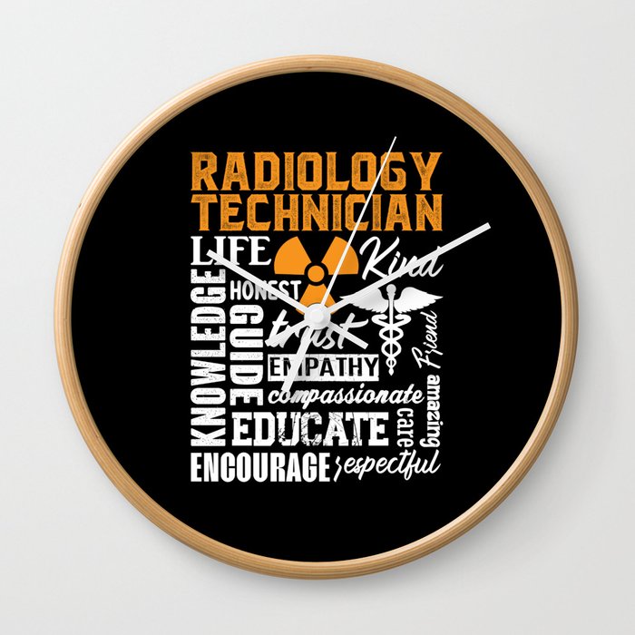 Radiology Technician Rad Tech Technologist Xray Wall Clock