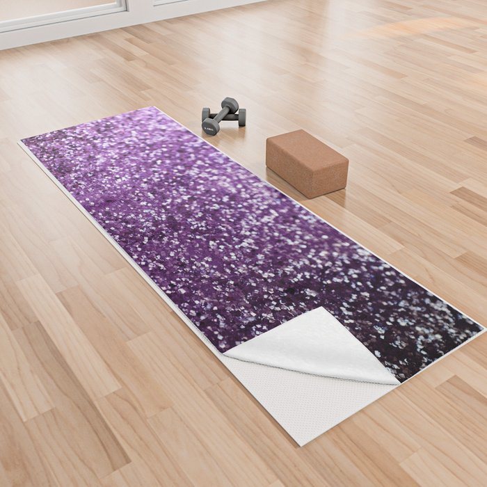 Purple Glitter #1 (Faux Glitter) #decor #art #society6 Yoga Towel